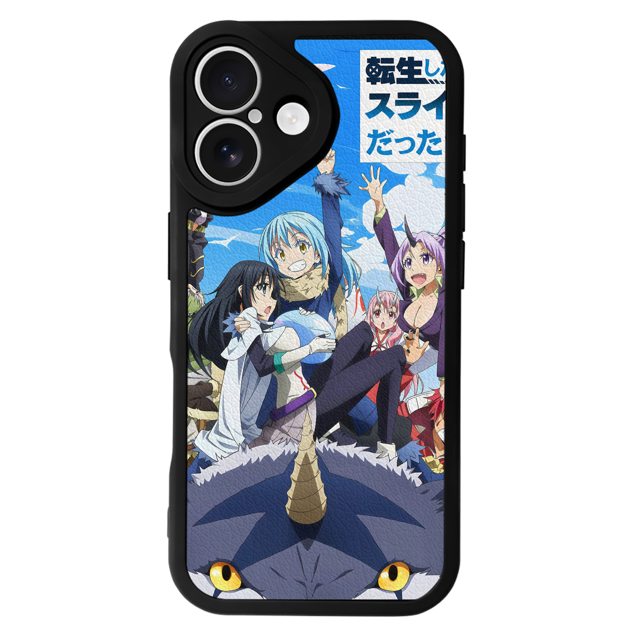 （画像用） 転スラ Regarding Reincarnated to Slime 【iPhone 16シリーズ対応】シリコンスマホケース（レザー調） 材質：シリコン